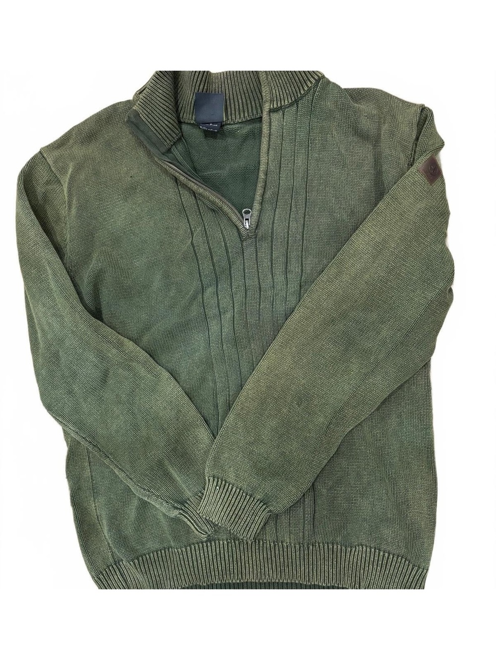 Aigle Men's Olive Green Cotton Pullover Sweater XL